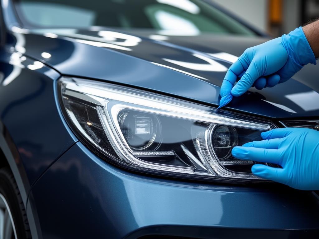 Application de film de protection peinture